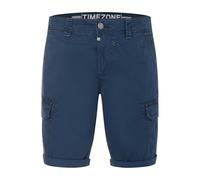 Timezone Herren Cargo Short Slim STANLEYTZ Short Mid Waist Slim Fit - Grün Beige Grau Blau, Größe:W 30, Farbe:T2 40032.1215-32-30104 Blue Dot Minimal
