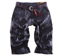 TIMEZONE Herren Cargo Shorts Loose Miles TZ 3115 dunkelblau W32