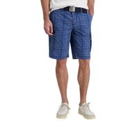 Timezone Herren Cargo Shorts Regular MAGUIRETZ Short Mid Waist Regular Fit, Größe:W 34, Farbe:T2 40054.1420-32-03126 Blue Check