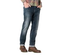 Timezone Herren Jeans Regular JACKTZ - Regular Fit - Mid Waist - Blau, Größe:36W / 34L, Farbe:3770-3130-Indigo Night Wash