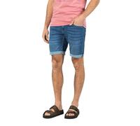 Timezone Herren Jeans Shorts Slim SCOTTYTZ Short - Mid Waist - Slim Fit W29-W40, Größe:W 29, Farbe:3444-3819 Middle Blue Wash