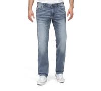 Timezone Herren Jeans Slim EDUARDOTZ Mid Waist - Slim Fit - Blau Grau, Größe:36W / 34L, Farbe:3791-3471 Blue Grey Wash