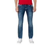 Timezone Herren Jeans Slim Eduardo - Slim Fit - Blau - White Aged Wash 33W / 36L, White Aged Wash (3201)