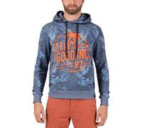 Timezone Herren Kapuzenpullover Hawaii Print Hoodie 28-10061 - 10-6522, 0. Keine Angaben, Gr. X-Large (Herstellergröße: XL), Blau (Blue Jungle 3433)