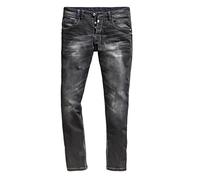 Timezone Herren Karotte Jeanshose GerritTZ, Gr. W30/L32, Schwarz (pirate wash 9200)