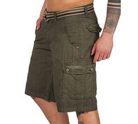 Timezone Herren Loose Maguiretz Cargo In elt Shorts, Grün (Washed Oliv 4064), 30 EU