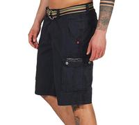 Timezone Herren Loose Maguiretz Cargo In elt Shorts, Blau (Washed Dark Navy 3570), 31 EU