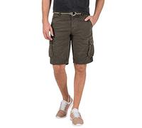 Timezone Herren Loose Maguiretz Cargo Incl. Belt Shorts, Grün (Washed Oliv 4064), 30 EU