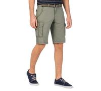 Timezone Herren Cargo Shorts Maguire mit Gürtel - Loose Fit W 30, Military Grey (6168)