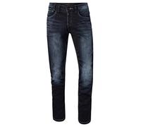 Timezone Herren Jeans Regular GerritTZ - Regular Fit - Blau - Indigo Rough Wash 36W / 30L, Indigo Rough Wash (3200)