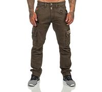 Timezone Herren Cargo Hose RogerTZ - Regular Fit - Grün - Sludge Green 31W / 34L, Sludge Green (4078)