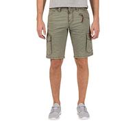 Timezone Herren Regular RykerTZ Shorts, Grün (Washed kaki 4055), W29