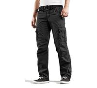 Timezone Herren Relaxed Hose BenitoTZ schwarz Cargo Pants in elt W31/L30
