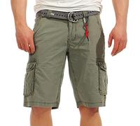 Timezone Herren Shorts Loose Maguire in elt 24-10001 - 12-1342, Gr. W31, Grün (Castor Green 4016)