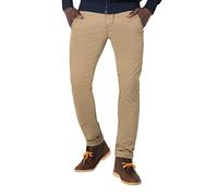 Timezone Herren Slim JannoTZ Freizeithose, Timber beige minimal, 38/34