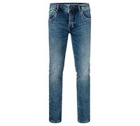 Timezone Herren Slim ScottTZ Freizeithose, Blue Scrub wash, 30