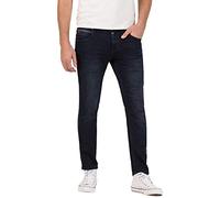 Timezone Herren Jeans Slim ScottTZ - Slim Fit - Blau - Dark Navy Wash 31W / 32L, Dark Navy Wash (3500)