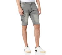 Timezone Herren Slim StanleyTZ Jeans-Shorts, Aged Grey Wash 8080, 29