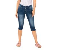 Timezone Jeans-Caprihose "Aleena" - Regular fit - in Blau - Größe W27 | Damenhosen