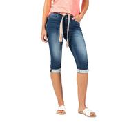 Timezone Jeans-Caprihose "Marah" - Slim fit - in Blau - Größe W24 | Damenhosen