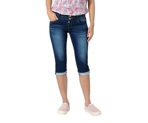 Timezone Jeans-Caprihosen "Enya" - Slim fit - in Dunkelblau - Größe W27 | Shorts