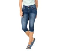 Timezone Jeans-Caprihosen "Tali" - Slim fit - in Dunkelblau - Größe W24 | Damenhosen