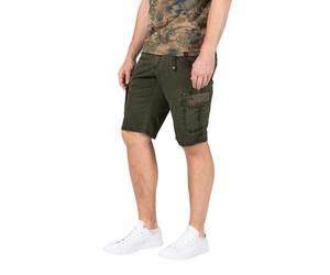 Timezone Jeansshorts "Ryker" - Regular fit - in Khaki - Größe W29 | Herren Shorts