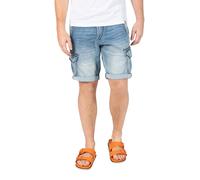 Timezone Jeansshorts "Stanley" - Slim fit - in Hellblau - Größe W31 | Herren Shorts