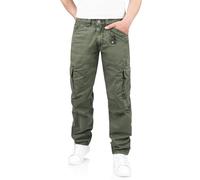 Timezone Regular BenTZ Herren-Cargohose stylisch (W33/L36, Olive Wood)
