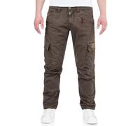 Timezone RogerTZ Roger Herrenhose Cargohose lässig modern (W40/L34, Washed Brown)