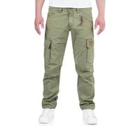 Timezone RogerTZ Roger Herrenhose Cargohose lässig modern (W40/L34, Washed kaki)
