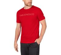 Timezone Shirt in Rot - Größe L | Herren Plussize