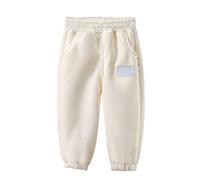 TIMIYUYU Baby Jungen Mädchen Cordhose Lässige Hose Elastisch Taille Warm Hose Baby Trousers Unterteile 1-13 Jahre Thermo Dick Fleece Gefüttert Hosen Warme Jogginhose Sweathose (Beige, 12-18 Months)