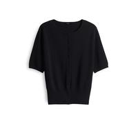 someday Damen Strickjacke | TINALA Slim Feinstrick Cardigan aus Viskose Mix Black, 40