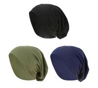 TINAYAUE 3 Stücke Frauen Muslimischer Hidschab Atmungsaktive Chemo Hüte Weicher islamischer Hijab Elastische Kopfbedeckung Leichte Schlafmütze gemütlich Beanie Mützen Arabisches Kopftuch