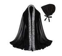 TINAYAUE Frauen Weicher Hijab Eleganter muslimischer Hidschab Islamisches Kopftuch mit Beanie Mütze Bequemer Gebets Hijab Arabisches Kopftuch schick Kopfbedeckung für Islamisch, Türkisch, Arabisch