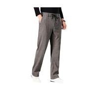 TINBOSE Jogginghose Herren Baumwolle Sherpa Gefüttert Warme Winter Fleece Traininghose Sporthose(Khaki,Large)