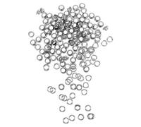 TINEASUR Silberne Ösen Vielseitig Einsetzbar mit 6mm Innendurchmesser 100 Stück aus Eisen Stabile Hohlnietenkonstruktion für Schnürsenkel bei Outdoor Aktivitäten und Basteln
