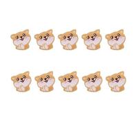 TingHaoO 10 Stück bestickte Aufnäher zum Aufbügeln auf Stoff, selbstklebende Stickapplikation für Kinderkleidung, Rucksäcke, Hüte, Taschen, Nähen, Hund, Stoffapplikation