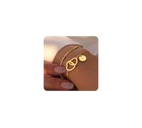 TINGN Armband mit Buchstaben Gold - Herz Armband Damen Gold Personalisiert Layered Armbänder Mädchen Buchstaben B Armbänder Goldschmuck Personalisierte Geschenke für Kinder