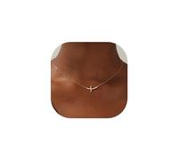 TINGN Kette Damen Gold Kreuz, 14K Vergoldete Seitwegs Halskette, Diamant Choker, Goldkette Schmuck für Frauen Mädchen Geschenke