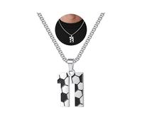 TINGN Kette Herren Edelstahl Fußball Kette Digital 1-20 Anhänger Mode Schmuck für 2026 Weltmeisterschaft Geschenke für Fußballfans Männer ihn Vater Freund Ehemann NO.11