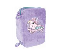 Tinka PENCILCASE TRIPPEL UNICORN LILLA COOL SCHOOL