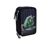 Tinka Triple Pencil Case – Dragon – Black – Cool School