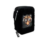 Tinka Triple Pencil Case – Tiger – Black – Cool School