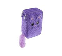 Tinka Tripple Pencil Case - Plush - Cat - Cool School