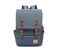 Tinor Vintage Laptop Backpack with USB Charging Port, Elegant Water Resistant Travelling BackpackFits up to 15.6Inch Laptop in Green