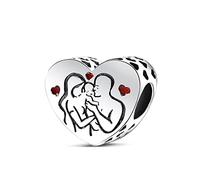 TINSLO Charm Anhänger Damen 925 Sterling Silber für Armband Charms Beads passend für Pandora Armband und Halskette, Kompatibel mit Europäischen Armbänder für Frauen Mädchen