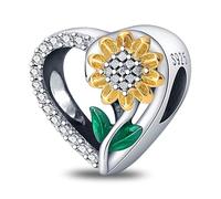 TINSLO Charm Anhänger Damen 925 Sterling Silber für Armband Charms Beads passend für Pandora Armband und Halskette, Kompatibel mit Europäischen Armbänder für Frauen Mädchen