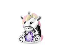 TINSLO Charm Anhänger Damen 925 Sterling Silber für Armband Charms Beads passend für Pandora Armband und Halskette, Kompatibel mit Europäischen Armbänder für Frauen Mädchen B3